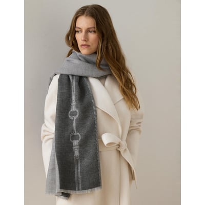 Echarpe bicolore, à motif équestre LAUREN RALPH LAUREN