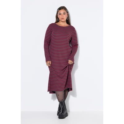 Robe maxi en jersey côtelé à rayures STUDIO UNTOLD