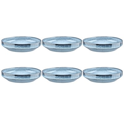 Lot de 6 assiettes creuses en grès, GENESIS BJORN