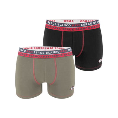 Boxers Homme Serge Blanco - Lot De 5 En Coton Élasthanne - Confortable Et Respirant
