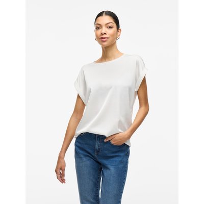 T-shirt satiné, col rond VILA