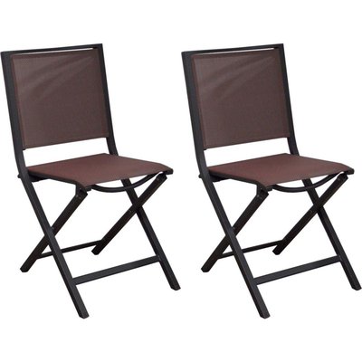 Chaise pliante en aluminium Ida (Lot de 2) PROLOISIRS