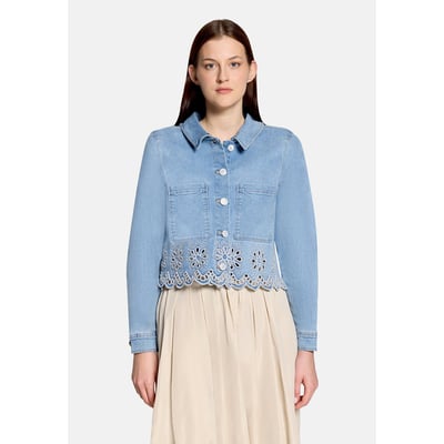 Veste en jean à broderies CARTOON