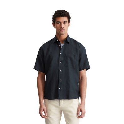 Chemise à manches courtes regular en pur lin MARC O'POLO