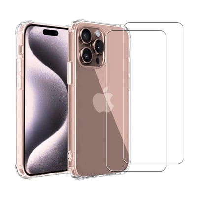 Coque iPhone 16 Pro antichoc + 2 vitres EVETANE
