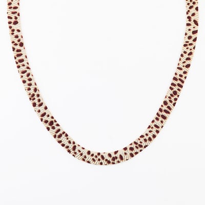 Collier chaine serpent Balagane imprimé tacheté BALABOOSTE