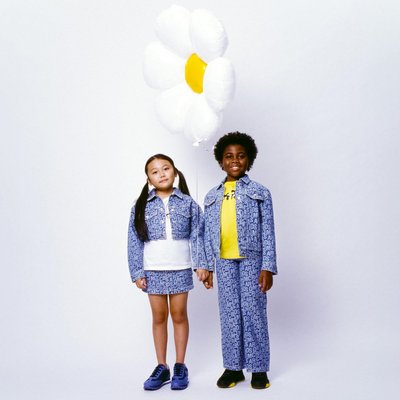 Veste courte en jean imprimé MARC JACOBS