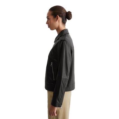 Veste en cuir régulière en cuir d'agneau souple MARC O'POLO
