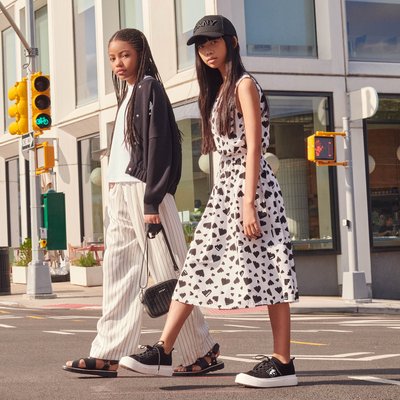Baskets lacées en toile DKNY