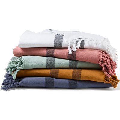 Serviette fouta bio, doublée éponge Antalya LA REDOUTE INTERIEURS