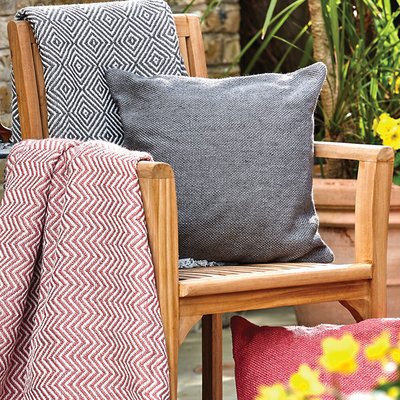 Indoor/Outdoor Plain Woven Cushion 100% Recycled HUG RUG WOVEN