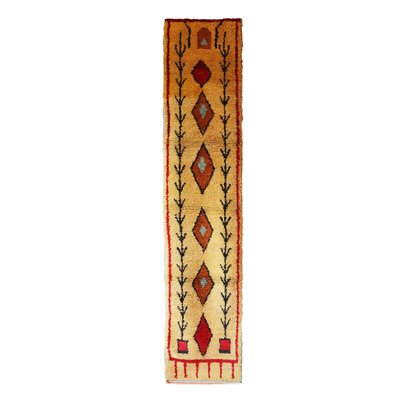Tapis de couloir berbère marocain pure laine 73 x 343 cm AFK LIVING
