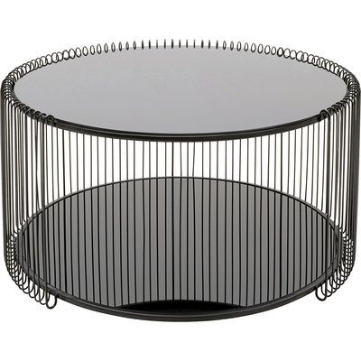 Table basse ronde double plateau, WIRE KARE DESIGN