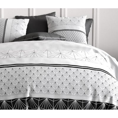 Housse couette + taie Art moderne graphique EDEN