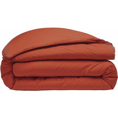 Housse de couette percale de coton lavé unie, Elegance BATON ROUGE