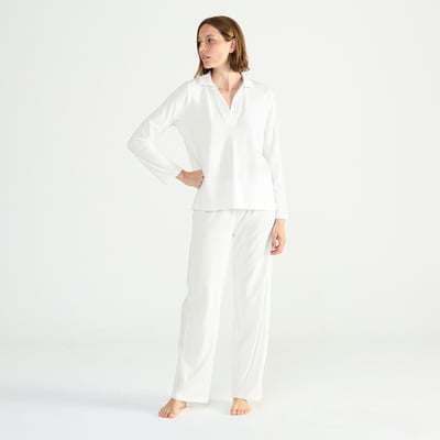 Pyjama col polo en jersey ENVOUTANTE LAURENCE TAVERNIER