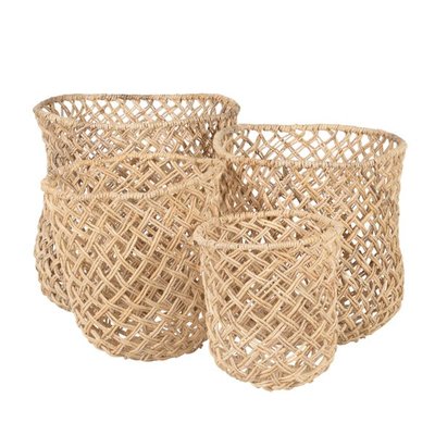 Panier en tressage Abaca Rop (set de 4) ZAGO