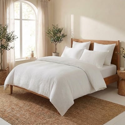 Parure de lit en Gaze de Coton - Coton 57 fils EDEN