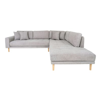 Canapé d'angle en tissu avec coussins AMSTERDAM PIER IMPORT