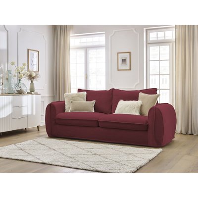 Canapé lit 3 places en tissu lisse couchage 160x194 cm, ARCHIMEDE BOBOCHIC