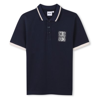 Polo avec étiquette poitrine BOSS KIDSWEAR