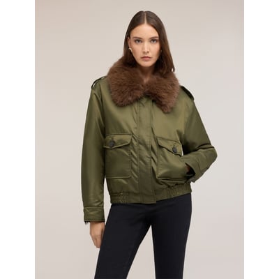 Blouson bombardier avec col amovible MOTIVI