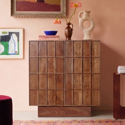 Sandon Acacia Wood 2 Door Cabinet SWOON