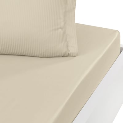 Drap housse uni satin de coton bonnet 30 cm VERSALUXE SENSEI MAISON