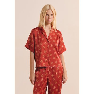Chemise de pyjama à motifs fleurs satiné MIRAE ETAM