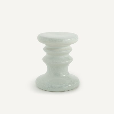 Bout de canapé céramique émaillée craquelée, Lulla AM.PM