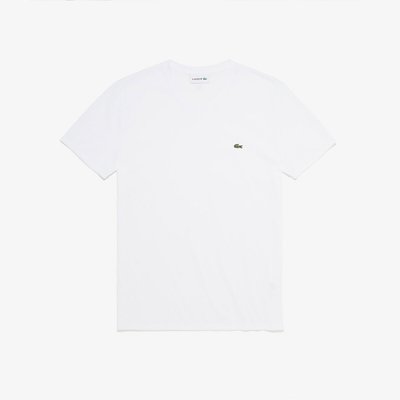 T-Shirt mit V-Ausschnitt, Baumwolljersey LACOSTE