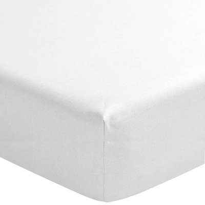 Drap housse lin bonnet 40 made in France TERRE DE NUIT