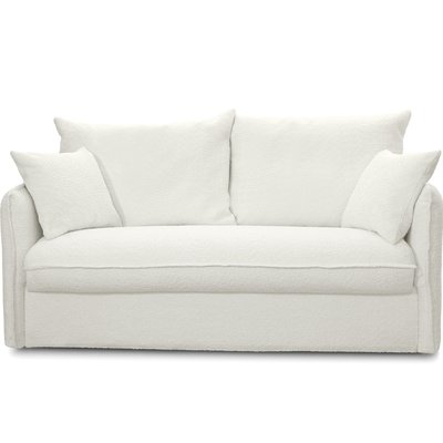 Canapé convertible express 3 places en tissu bouclette - GINA HOMIFAB