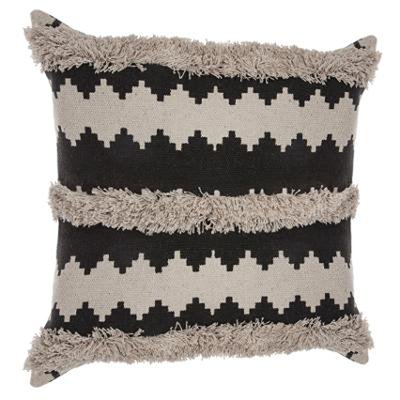 Coussin ethnique en macramé ATMOSPHERA
