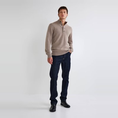 Jean straight en coton MONOPRIX