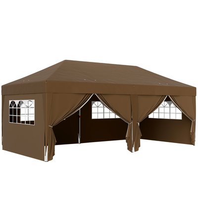 Tonnelle barnum pliant pop-up 5,85L x 2,95l x 2,7H m OUTSUNNY