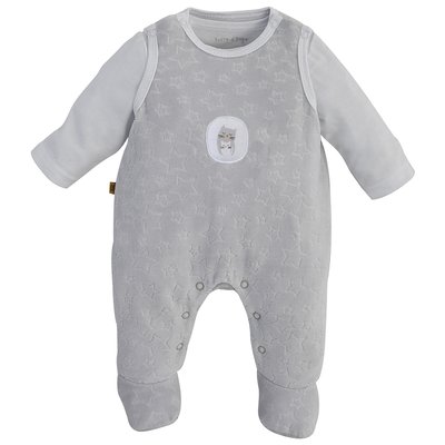 Grenouillere + t-shirt gris SUCRE D'ORGE