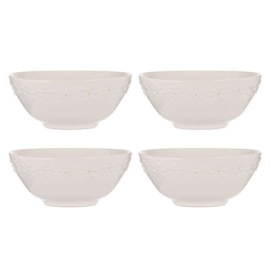 Set of 4 Daisy Cereal Bowls PRICE & KENSINGTON