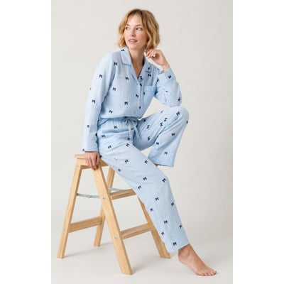 Pyjama boutonné en gaze de coton imprimé Rosie ARTHUR