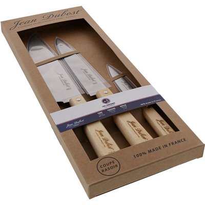 Set de couteaux a la francaise x3 hetre grand model DUBOST