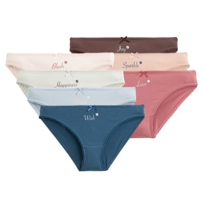 Pack of 7 Knickers in Stretch Cotton LA REDOUTE COLLECTIONS
