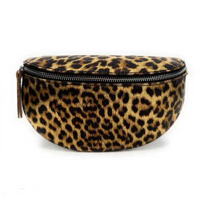 Sac banane en cuir irisé imprimé léopard LOU JUNGLE OH MY BAG