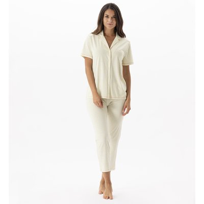 Pyjama boutonné rayé en coton et modal FRUTTI 706 LE CHAT