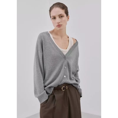 Cardigan maille col V MANGO