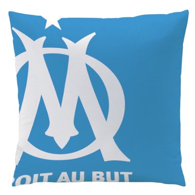 Coussin imprimé 100% polyester, Olympique de Marseille SUPPORTERS OLYMPIQUE DE MARSEILLE