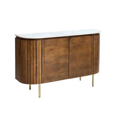 Buffet en bois de manguier et marbre  SIENNE MADE IN MEUBLES 