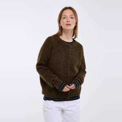 Cardigan Femme Monoprix Blanc - Taille US 0 / UK Extra Petit (XS) - Occasion En Très Bon état