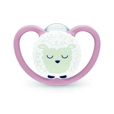 Lot de 2 sucettes Perfect Match Air Nuit 0-6 mois Mouton - Nuk NUK