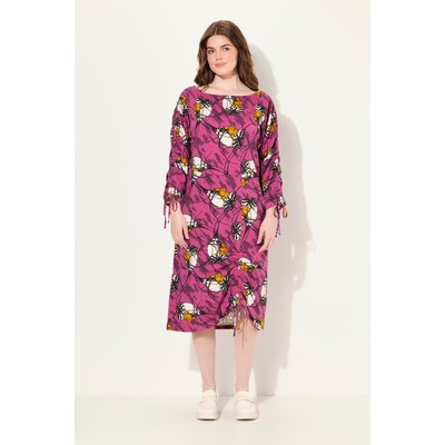 Robe midi en jersey de coton bio. Encolure ULLA POPKEN