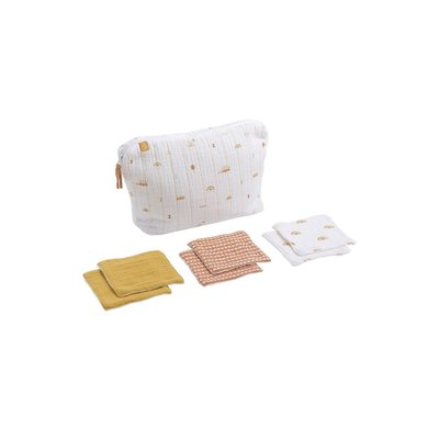 Trousse de toilette et 6 éponges SUNLIGHT SAUTHON